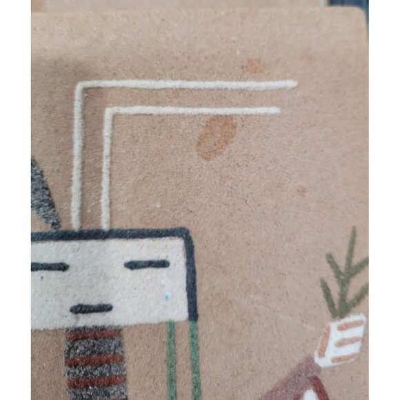 Native American Navajo Sand Painting Yei Bei Chai Ceremonial Healing S Dailey - Picture 8 of 11